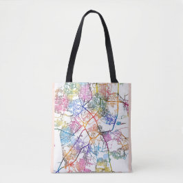 Bolso De Tela Mapa de la ciudad de Tiruchirappalli Tamil Nadu