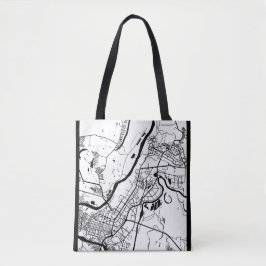Bolso De Tela Mapa de la ciudad de Ufa Rusia