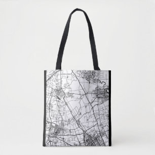 Bolso De Tela Mapa de la ciudad de Yangzhou China
