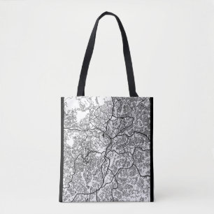 Bolso De Tela Mapa de la ciudad de Yaoundé Camerún