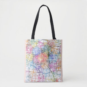 Bolso De Tela Mapa de la ciudad de Zhengzhou