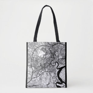 Bolso De Tela Mapa de la ciudad Ho Chi Minh Vietnam