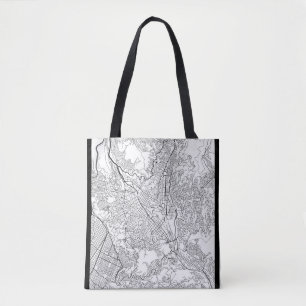 Bolso De Tela Mapa de La Paz Bolivia