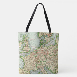 Bolso De Tela Mapa de la vieja Europa
