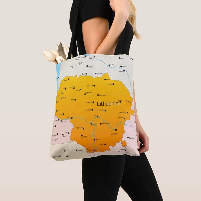 Bolso De Tela Mapa De Lituania (Subido por el creador)