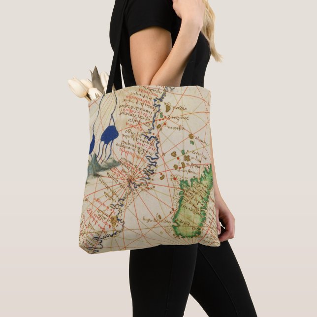 Bolso De Tela Mapa de Madagascar (Detalle)