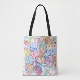 Bolso De Tela Mapa de Madurai Tamil Nadu