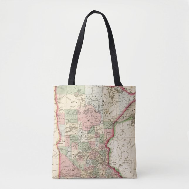 Bolso De Tela Mapa de Minnesota de Mitchell (Anverso)