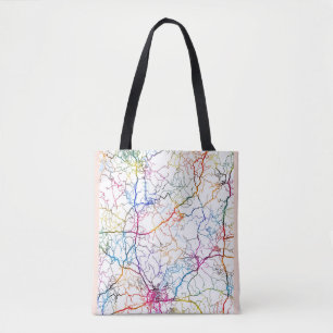 Bolso De Tela Mapa de Nanchong China