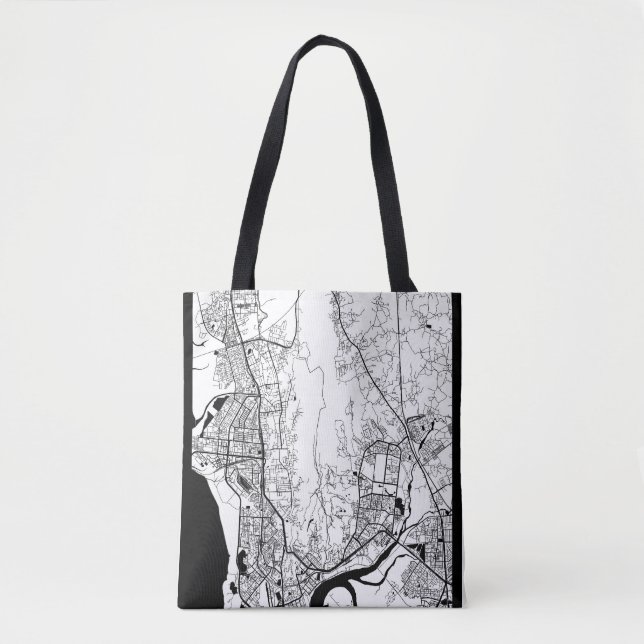 Bolso De Tela Mapa de Navi Mumbai Maharashtra (Anverso)