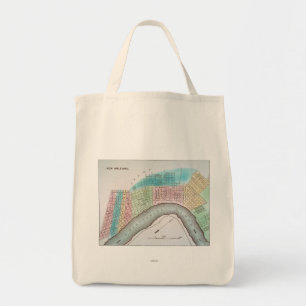 Bolso De Tela Mapa de New Orleans, 1837