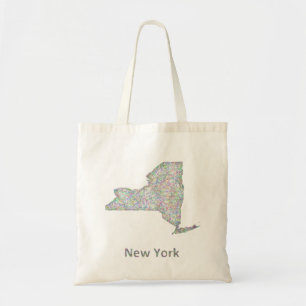 Bolso De Tela Mapa de Nueva York