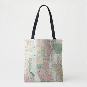 Bolso De Tela Mapa de Nueva York y de la vecindad