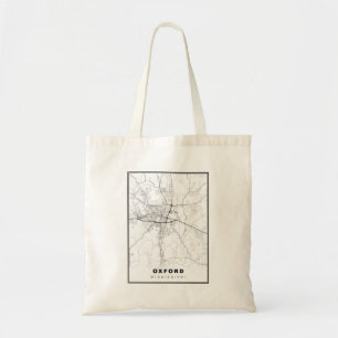 Bolso De Tela Mapa de Oxford