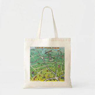 Bolso De Tela Mapa de Personalizados de Cedar Park Texas