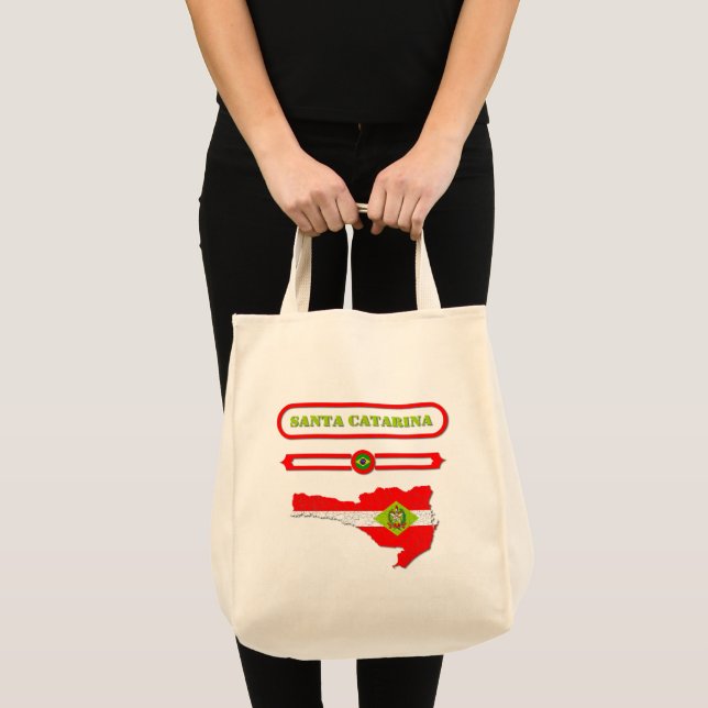 BOLSO DE TELA MAPA DE SANTA CATARINA. SAMER BRASIL (Anverso (producto))
