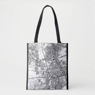 Bolso De Tela Mapa de Santiago de Querétaro Ciudad de México