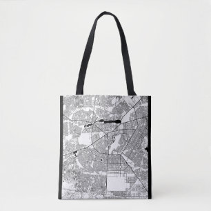 Bolso De Tela Mapa de Uagadugú Burkina Faso
