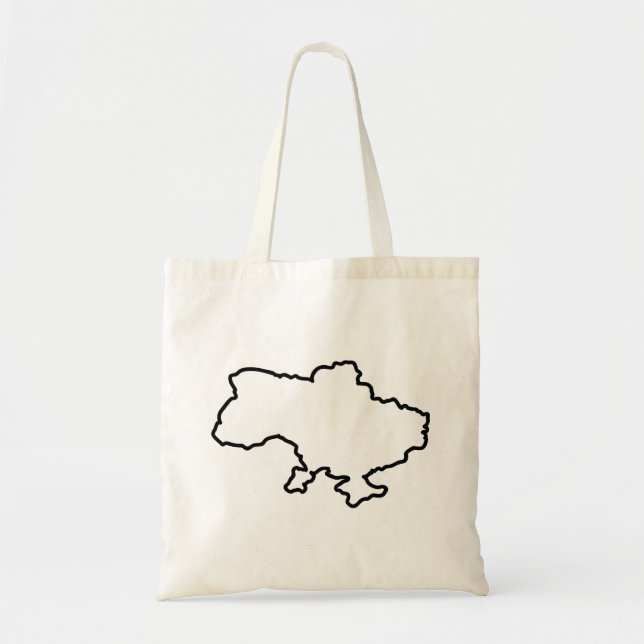 Bolso De Tela Mapa de Ucrania (Frente)