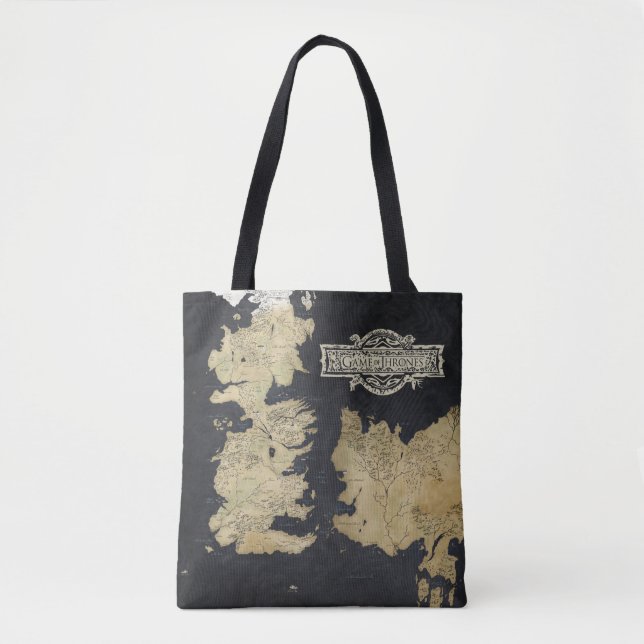 Bolso De Tela Mapa de Westeros (Anverso)