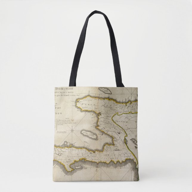 Bolso De Tela Mapa del atlas de Haití (Anverso)
