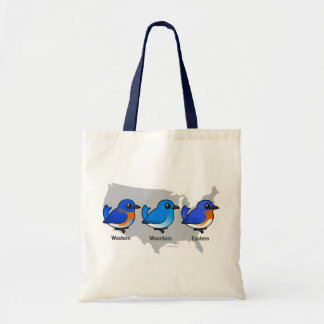 Bolso De Tela Mapa del Bluebird