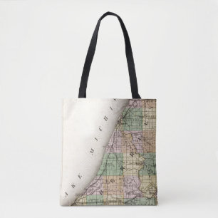 Bolso De Tela Mapa del condado de Berrien, Michigan