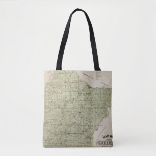 Bolso De Tela Mapa del condado de Wright, Minnesota