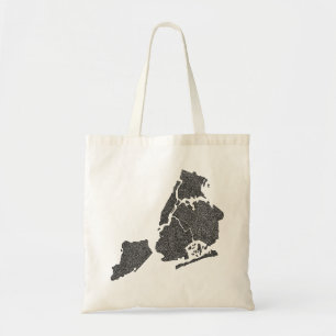 Bolso De Tela Mapa del distrito de Nueva York