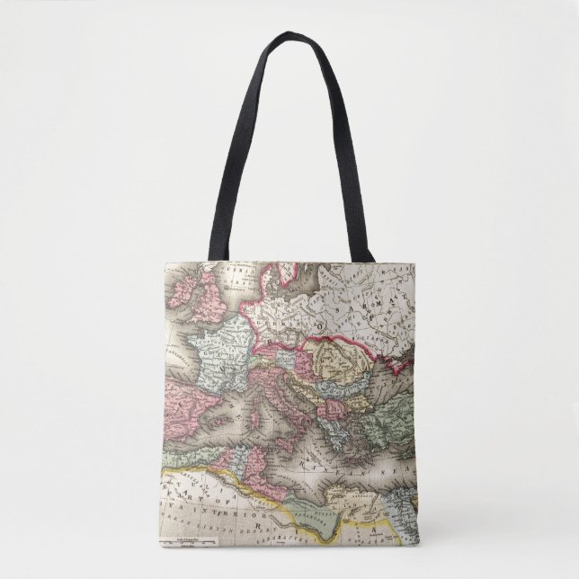 Bolso De Tela Mapa del imperio romano (Anverso)