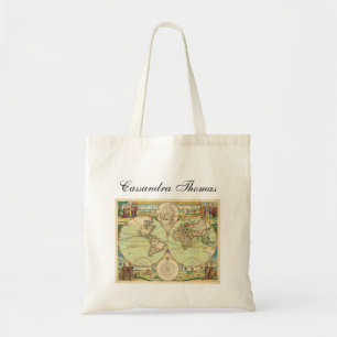 Bolso De Tela Mapa del mundo antiguo #4