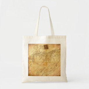 Bolso De Tela Mapa del mundo de la cosecha