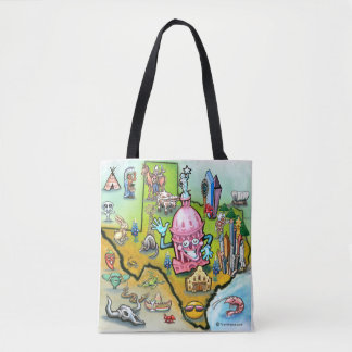 Bolso De Tela Mapa del personalizado de Austin Texas