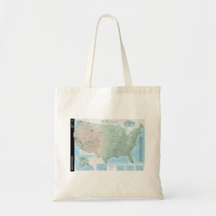 Bolso De Tela Mapa del sistema de National Park Service