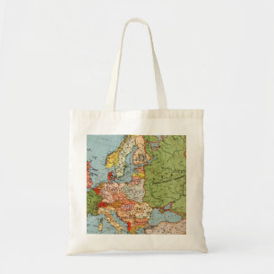 Bolso De Tela Mapa estándar de Europa de Bacon del siglo XX en E