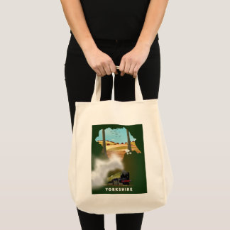Bolso De Tela mapa ferroviario de Yorkshire impresión de viaje