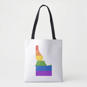 Bolso De Tela Mapa gay de EEUU Estado de Idaho