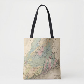 Bolso De Tela Mapa geológico de Maine