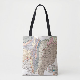 Bolso De Tela Mapa geológico de Ohio