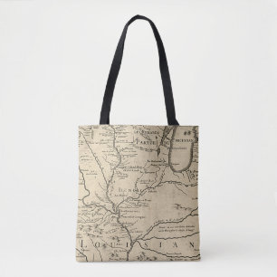 Bolso De Tela Mapa histórico de Illinois de 1718