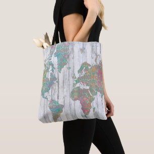 Bolso De Tela Mapa II de Boho