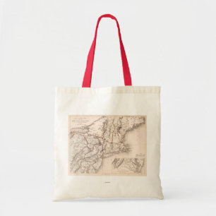 Bolso De Tela Mapa: Los E.E.U.U. de nordeste