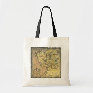 Bolso De Tela Mapa medio de la tierra