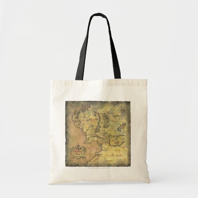 Bolso De Tela Mapa MIDDLE EARTH™ (Frente)
