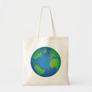 Bolso De Tela Mapa mundial del planeta