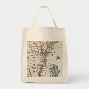 Bolso De Tela Mapa: Norteamérica, C1700