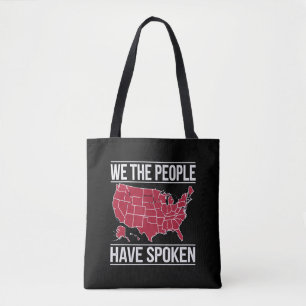 Bolso De Tela Mapa Nosotros el Pueblo Hemos Hablado de las elecc