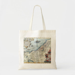 Bolso De Tela Mapa pictórico de la cosecha de Palestina