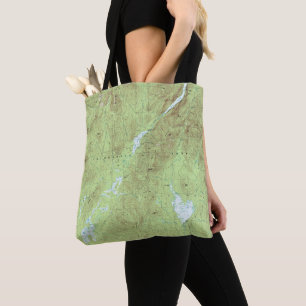 Bolso De Tela Mapa Topográfico de Mount Marcy - Parque Adirondac