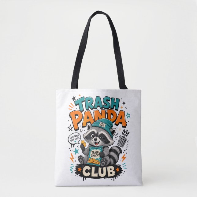 Bolso De Tela mapache basura mapache  (Anverso)